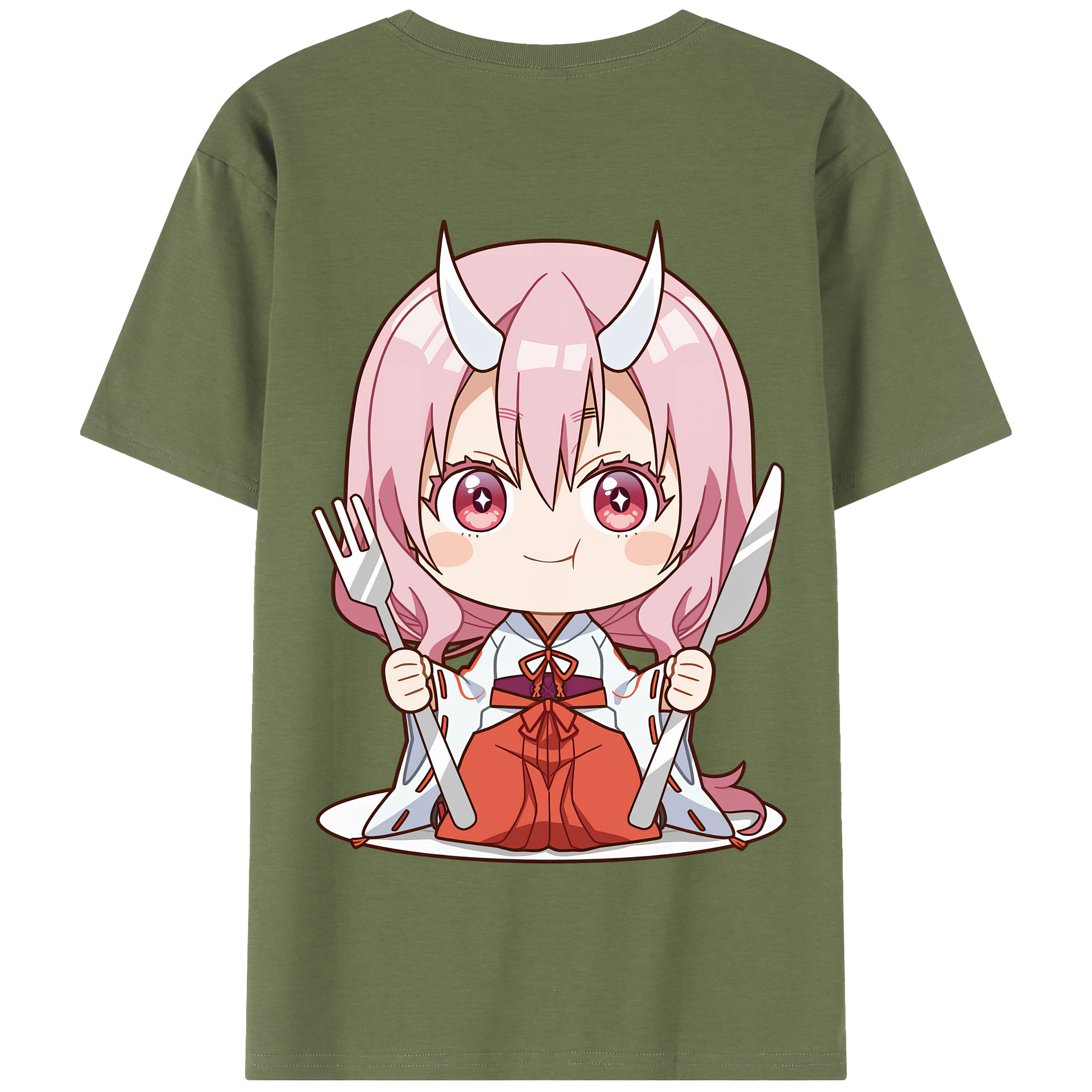 （画像用） 転スラ Regarding Reincarnated to Slime 綿100％半袖Tシャツ（背面プリント）